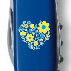 Складной нож Victorinox Spartan Ukraine Цветочное сердце (1.3603.2_T1246u) Хуст