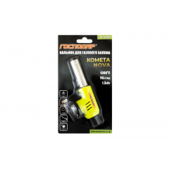 Горелка для газового баллона MASTERTOOL GM Комета NOVA пьезоподжиг Ø19 мм/1300°С (44-5049) Бородянка