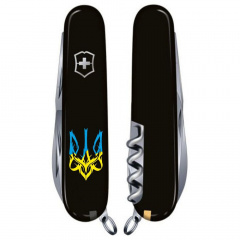 Складной нож Victorinox Climber Ukraine Трезубец готический сине-желтый (1.3703.3_T0636u) Чорноморськ