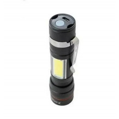 Ручной фонарь X-BALOG BL-520-T6+COB zoom microUSB 3 режима Орехов