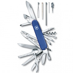 Складной нож Victorinox SWISSCHAMP 91 мм 33 функции Синий (1.6795.2) Костопіль