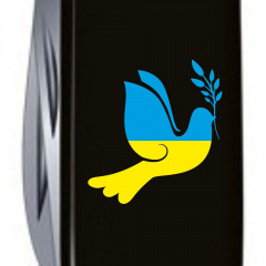 Складной нож Victorinox Climber Ukraine 91 мм 14 функций Голубь мира (1.3703.3_T1036u) Оріхів