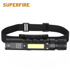 Фонарик многофунциональный аккумуляторный G19 SuperFire 200 Lumen IP31 Сарни