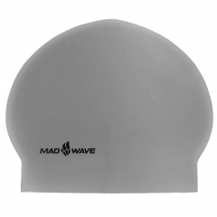 Шапочка для плавания MadWave SOLID M056501 Серебряный Чернігів