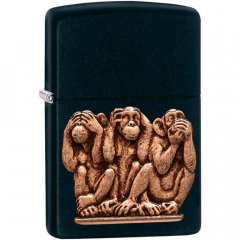 Зажигалка бензиновая Zippo Three Monkeys (29409) Бердичев