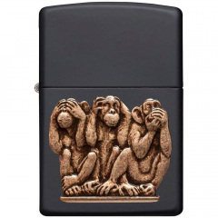 Зажигалка бензиновая Zippo Three Monkeys (29409) Бердичев