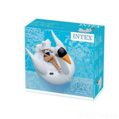Пляжный надувной плот Intex 56287 «Белый лебедь», 194 x 152 х 147 см (hub_7n8krv) Тернопіль