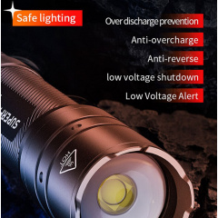 Фонарик ручной аккумуляторный SuperFire F3-T 600 Lumen IP44 Black Оріхів