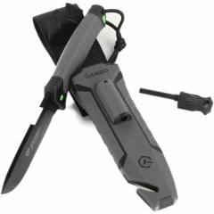 Нож Ganzo G8012V2 Серый (1047-G8012V2-GY) Березно