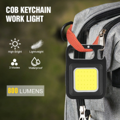 Фонарь X-BALOG LED COB 500lm 6W 500 mAh кемпинговый на карабине с магнитом и открывашкой Type-C (COB-500) Київ