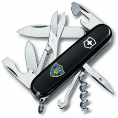 Складной нож Victorinox Climber Ukraine Трезубец на щите (1.3703.3_T1080u) Винница