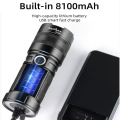 Фонарик ручной аккумуляторный двухсторонний SuperFire GT60 2600 Lumen IP34 Black Ивано-Франковск