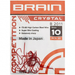 Крючок Brain Crystal B2011 #10 20 шт/уп (1013-1858.80.31) Геническ