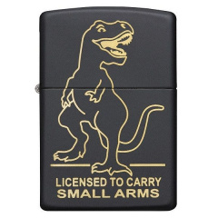 Зажигалка бензиновая Zippo 218 Licensed to Carry Design Черная (29629) Городок