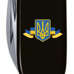 Складной нож Victorinox Climber Ukraine 91мм 14 функций Черный (1.3703.3_T1010u) Київ