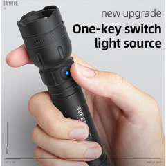 Фонарик ручной аккумуляторный SuperFire GTS6 360 Lumen IP44 Black Тячів