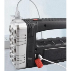 Фонарик ручной аккумуляторный на солнечной батарее Dual Light Solar Lantern 7702-A с функцией Power Bank XPE+COB Хмільник