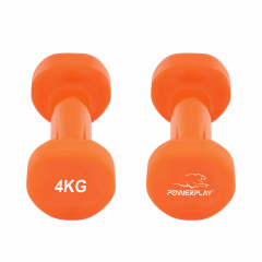 Гантели виниловые PowerPlay 4125 Achilles 2*4 кг Оранжевые (2шт.) Конотоп