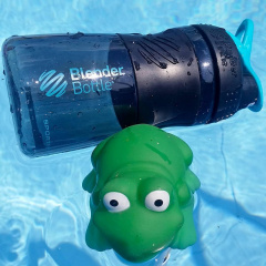 Шейкер спортивный бутылка BlenderBottle SportMixer 20oz/590ml Black/Teal Original Костопіль