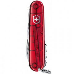 Складной нож Victorinox Huntsman 91 мм 15 функций Красный полупрозрачный в блистере (1.3713.TB1) Хмельницкий