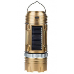 Фонарь кемпинговый RIAS GSH-9688 на солнечной батарее c фонариком Gold (3_02623) Бердичів