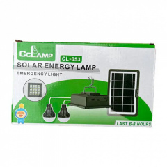 Портативная система освещения CCLAMP CL-053 Фонарь + 2 LED лампы + солнечная панель 2200 mAh (3_03157) Львов