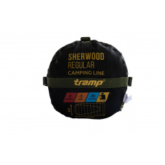 Спальный мешок одеяло Tramp Sherwood Regular левый Зелёный (UTRS-054R-L) Весёлое