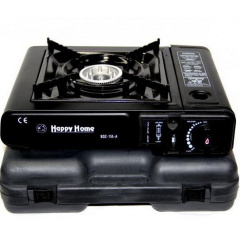 Портативная газовая плита Happy Home BDZ-155-A с керамической инфракрасной горелкой Black (3_01390) Ладан