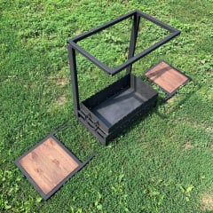 Мангал ЖарОК 145х40х90 см Черный (1657385471) Петрово