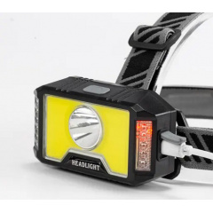 Фонарь аккумуляторный налобный HeadLight SL-13 3W+COB10W Ворожба