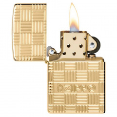 Зажигалка бензиновая Zippo Basketweave Design Золотистый (46274) Івано-Франківськ