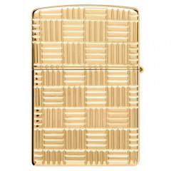 Зажигалка бензиновая Zippo Basketweave Design Золотистый (46274) Івано-Франківськ
