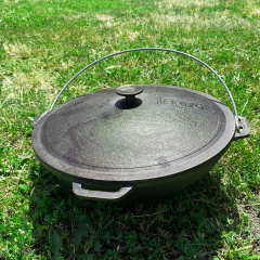 Комплект Казан чугунный с крышкой чугунной и печкой Brizoll 12 л (1650774416) Коростень