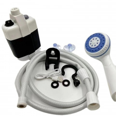 Аккумуляторный переносной душ RIAS Portable Outdoor Shower с помпой White Косів