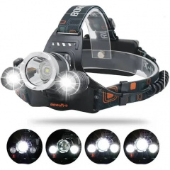 Налобный фонарь аккумуляторный Bailong BL-RJ-3000-T6 4 режима Черный (1756375621) Киев