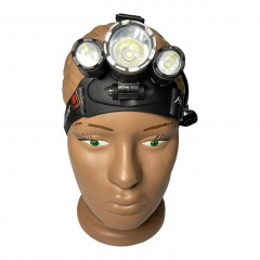 Налобный фонарь аккумуляторный Bailong BL-RJ-3000-T6 4 режима Черный (1756375621) Киев