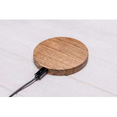 Беспроводная зарядка для смартфонов с поддержкой QI ecoWalnut 100x100x14 мм Київ