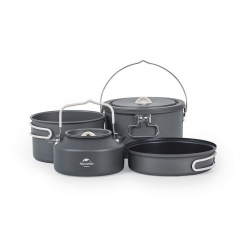 Набор посуды Naturehike CNH22CJ002 4 предмета 2,9/2/1,4 л Серый (1047-6927595799413) Київ