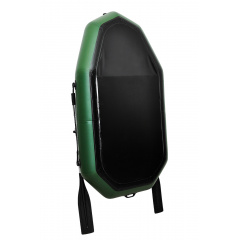 Лодка пвх надувная гребная одноместная ΩMega 190LS PS зеленая Веселе
