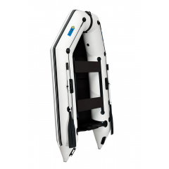 Лодка пвх надувная моторная двухместная ΩMega 270M DE серая Славута