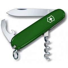 Складной швейцарский нож Victorinox Waiter 84 мм 9 функций Зеленый (0.3303.4) Каменка-Днепровская