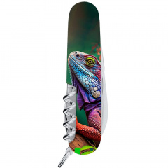 Складной нож Victorinox Camper Animal 91 мм 14 функций Хамелеон (1.3613.3_F1020pw) Петрове