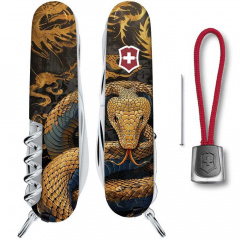 Складной нож Victorinox Huntsman Zodiac Деревянная змея 91 мм Разноцветный (1.3713.3_Z4280pk) Вінниця
