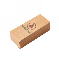 Кожаный чехол для ножа на кнопке 13 см Laguiole, Коричневый (40268968) Дзензелівка