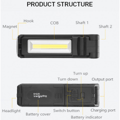 Фонарь многофунциональный аккумуляторный на магните G15-S SuperFire 400 Lumen IP44 Володарск-Волынский