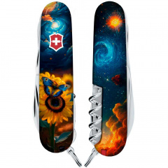 Складной нож Victorinox Huntsman Ukraine 91 мм 16 функций Звездная бабочка (1.3713.3_T3240pw) Жмеринка