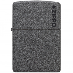 Зажигалка бензиновая Zippo Iron Stone Zippo Logo Серый (211 ZL) Акимовка