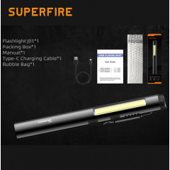 Фонарь многофункциональный карманный J01 SuperFire 400 Lumen IP42 Гуляйполе