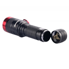 Ручной фонарь аккумуляторный Bailong BL-736-T6 черный с красным (1757000151) Олександрія