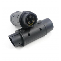 Переходник Type 2 J1772- Type 1 Bluefield Mennekes IEC 62196-2 Black (22050567) Чугуїв